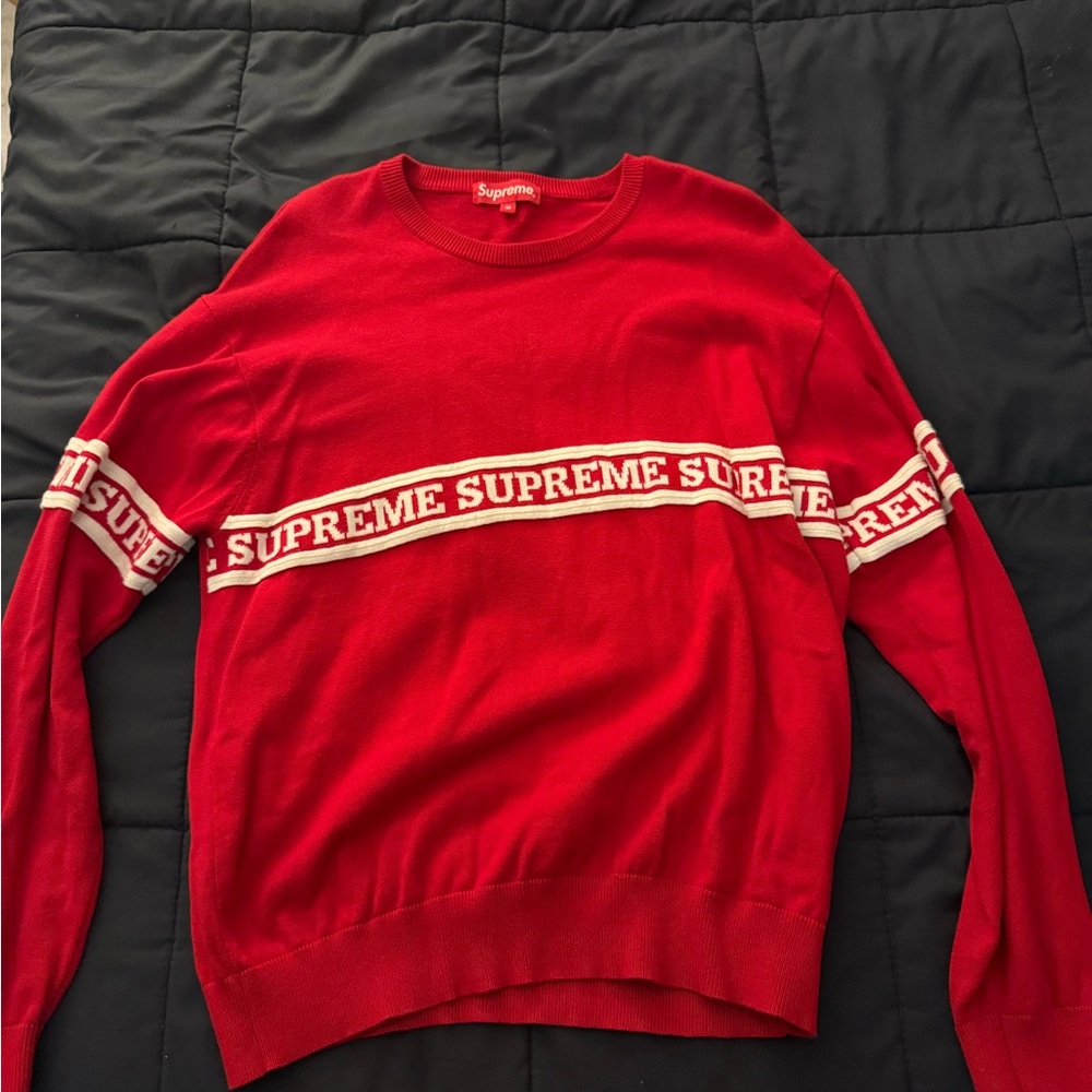 Supreme Red Men's Sweater